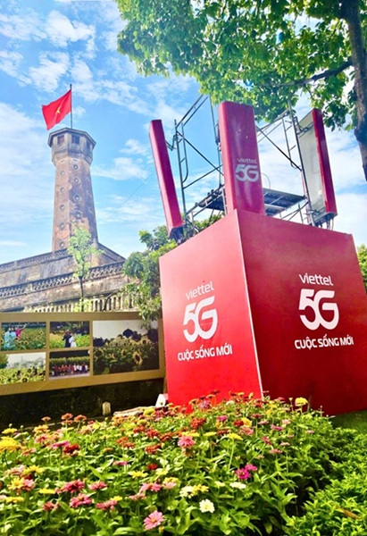 Viettel phu song 5G phuc vu Dai le. Anh: Viettel