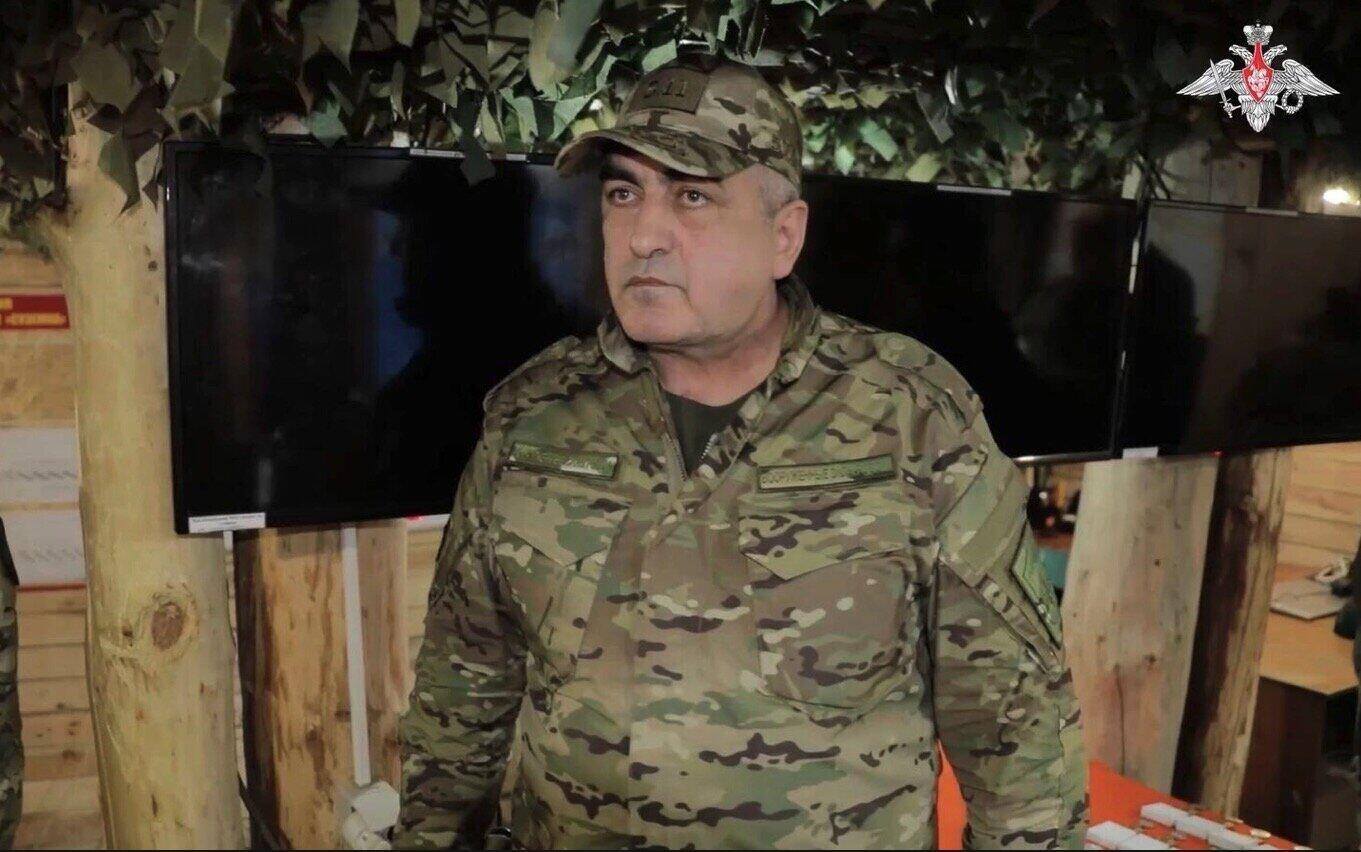 러시아의 에세둘라 아바체프 장군. 사진: 러시아 국방부