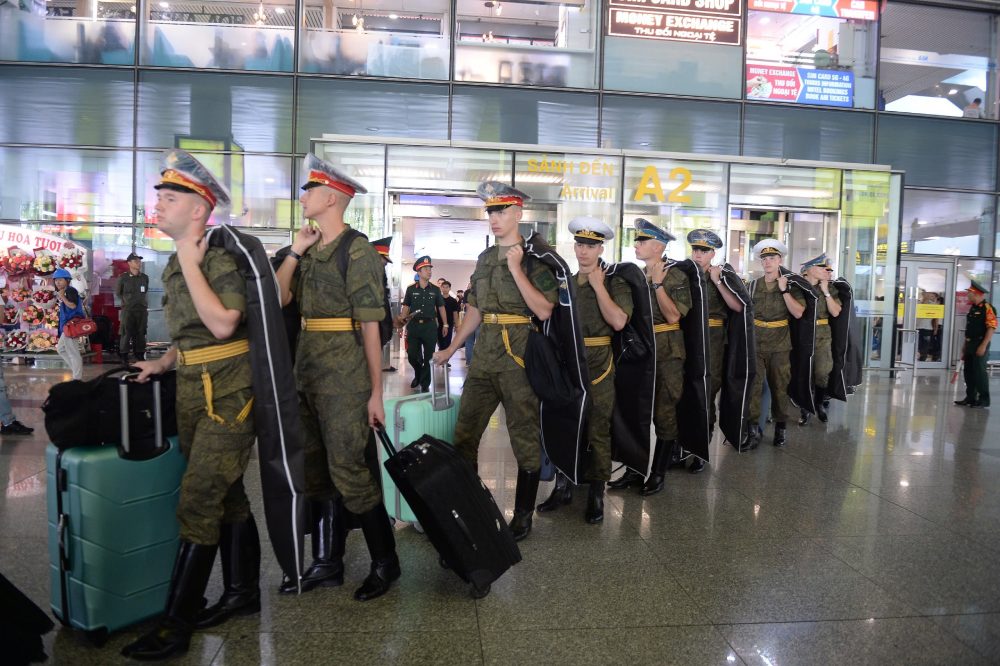 Russian military personnel arrived in Hanoi, preparing for the parade and parade on the occasion of National Day, September 2. Photo: Ai Van
