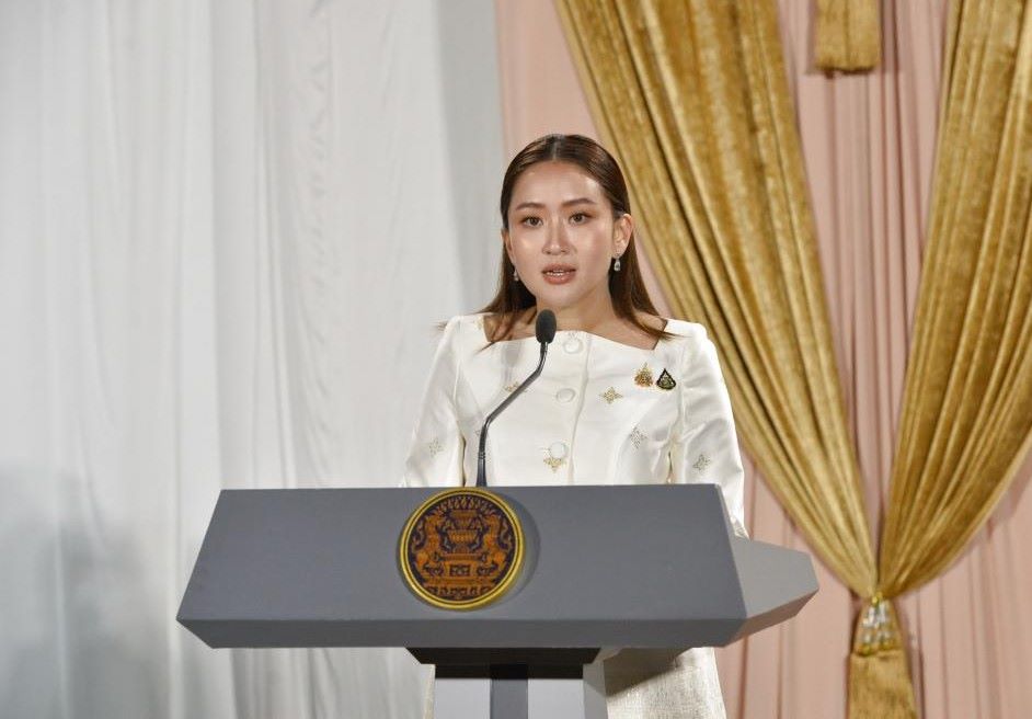 El Primer Ministro tailandes Paetongtarn Shinawatra asiste a una conferencia de prensa en Bangkok Tailandia el 18 de agosto de 2024. Foto: Xinhua