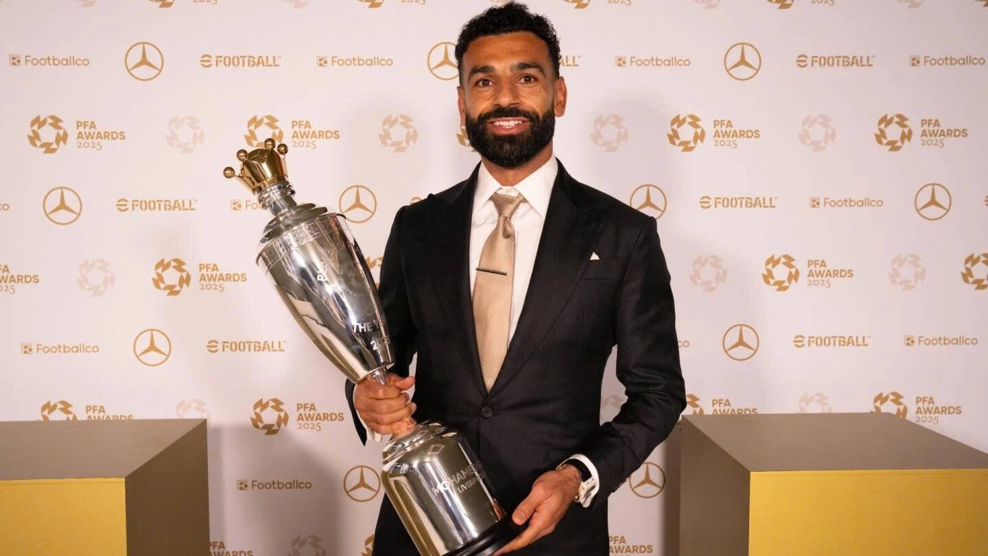 Mohamed Salah was voted the Premier League player of the 2024-2025 season. Photo: EPL