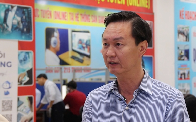 Ong Vu Quang Thanh - Pho Giam doc Trung tam Dich vu viec lam Ha Noi. Anh: Nguyen Linh