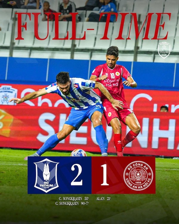 Ti so chung cuoc tran dau. Anh: CAHN FC