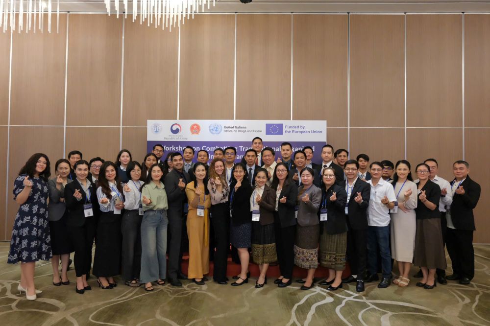 Hoi thao chuyen de khu vuc ve nang cao nang luc dieu tra, truy to toi pham cong nghe cao, dac biet la toi pham tai cac trung tam lua dao truc tuyen. Anh: Van Dung