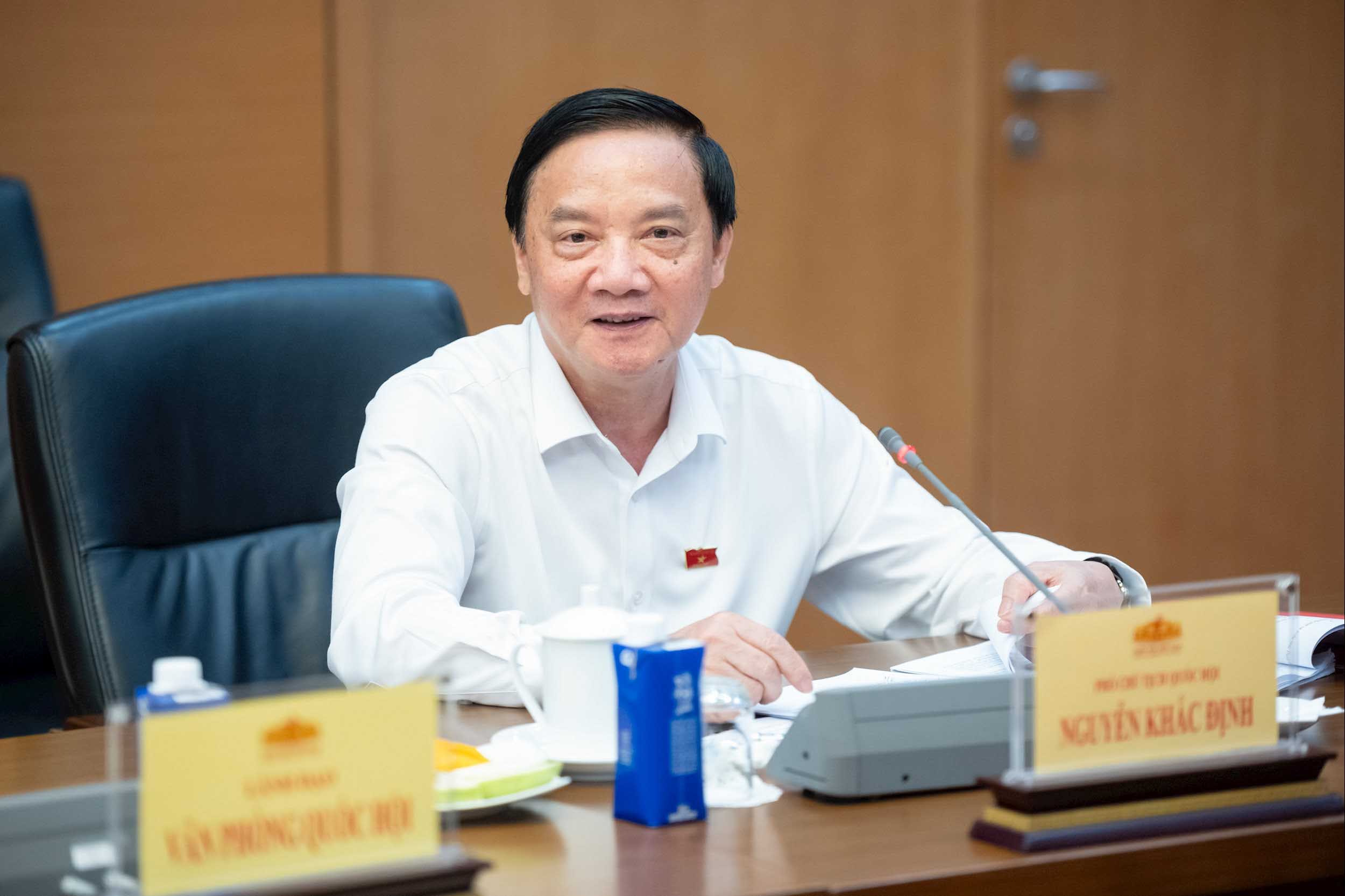 Vice Chairman of the National Assembly Nguyen Khac Dinh. Photo: Pham Thang.