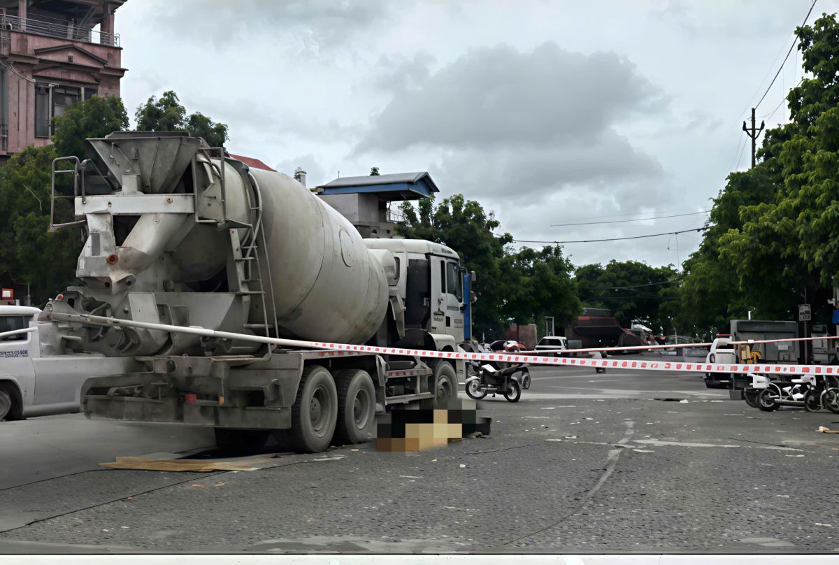 事故現場。写真:ハイフォン交通安全委員会