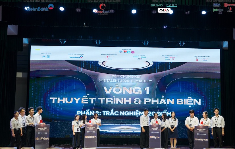Sinh vien tranh tai tai cuoc thi MIS Talent 2025. Anh: Ban to chuc