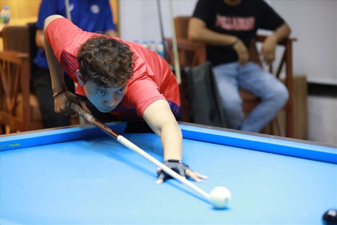 Duong Quoc Hoang is competing in tournaments in the US. Photo: Hoang Anh