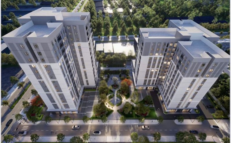 Perspective of the housing project in the Trade Union Institution area in An Nghiep Industrial Park, Can Tho City. Photo: Aranya Vietnam Joint Stock Company