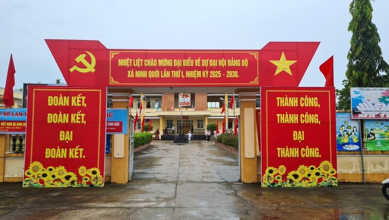 Dai hoi Dai bieu Dang bo xa Ninh Quoi, tinh Ca Mau la dai hoi khong giay, khong nhan hoa chuc mung. Anh: Nhat Ho