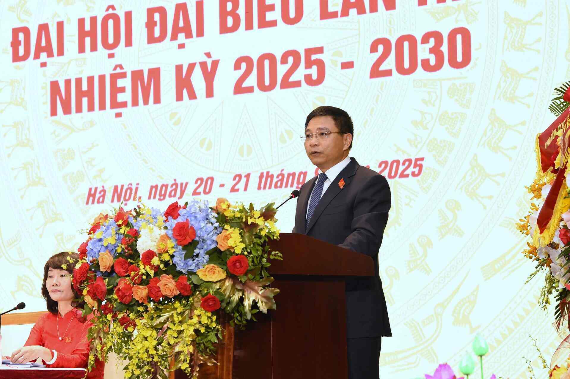 Bi thu Dang uy, Bo truong Bo Tai chinh Nguyen Van Thang phat bieu khai mac. Anh: Duc Thanh