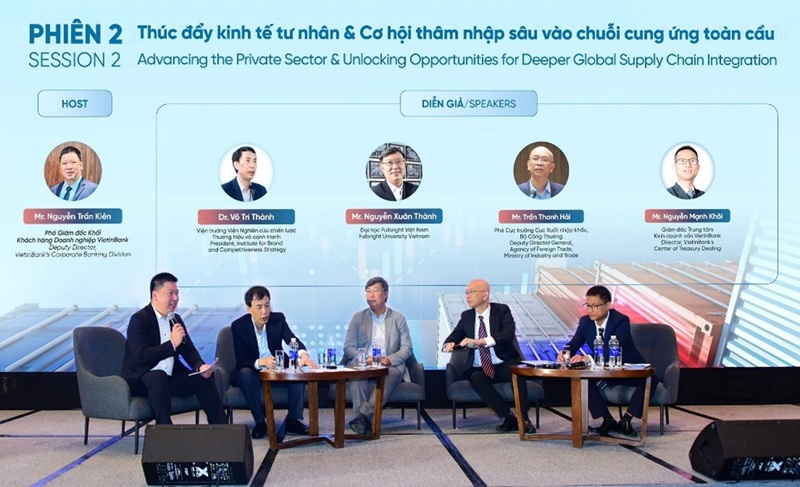 Cac phien thao luan tai Dien dan thu hut su quan tam rat lon tu cong dong DN. Anh: VietinBank