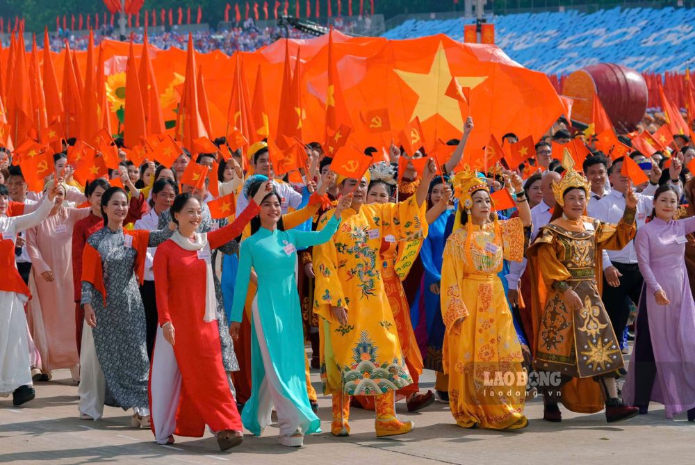 Khoi Van hoa the thao. Anh: Tuan Anh 