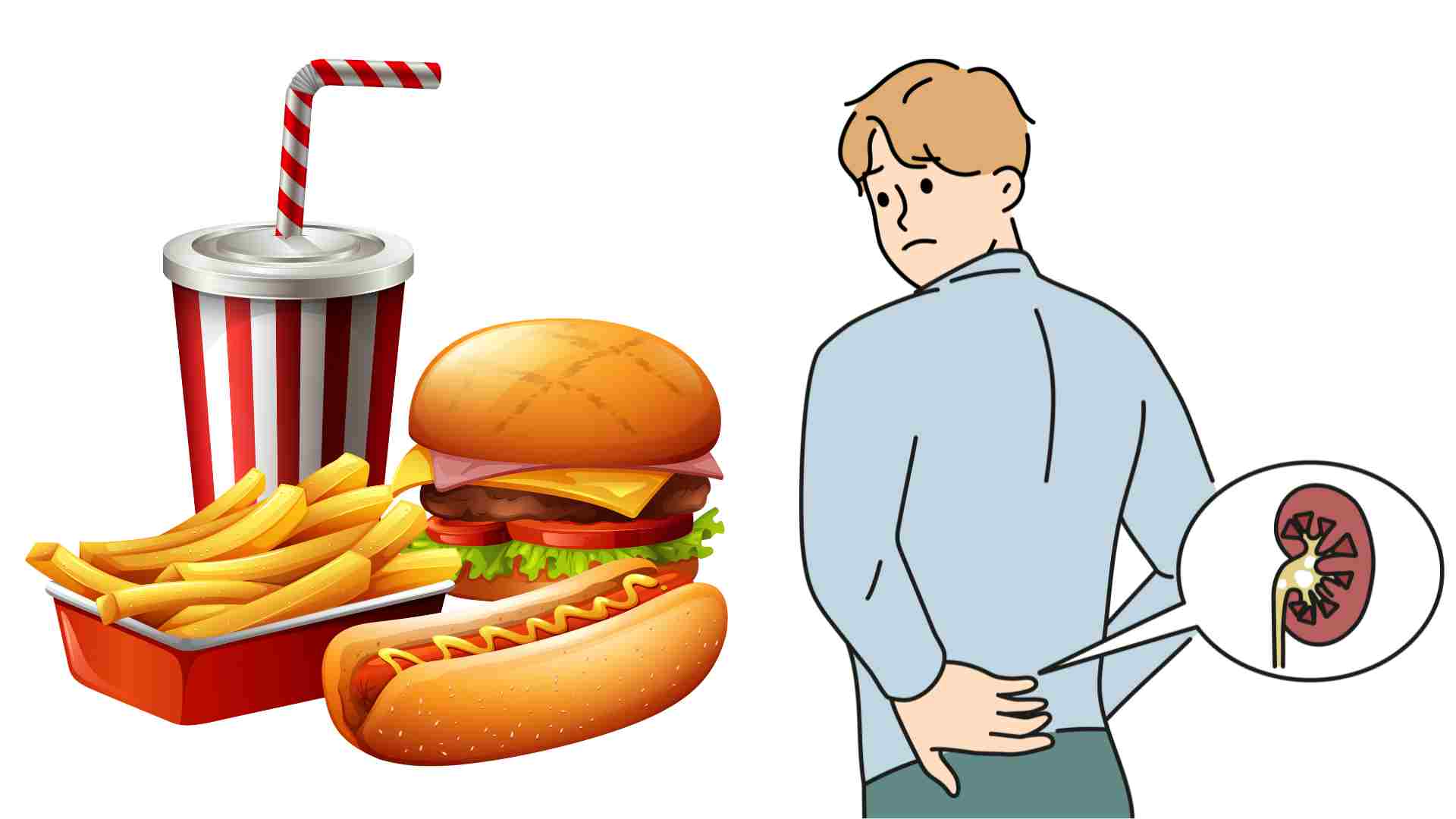Eating incorrectly can cause kidney failure. Graphics: Ha May