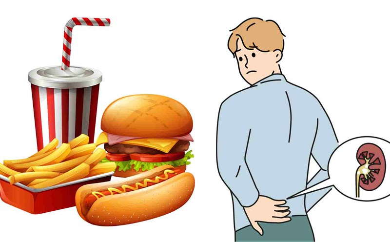 Eating incorrectly can cause kidney failure. Graphics: Ha May