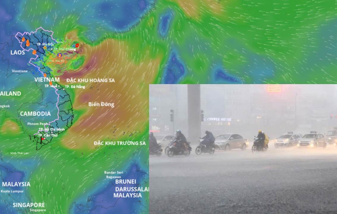 The storm is forecast to affect the mainland of Vietnam in the next month. Photo: An An/Source: Vietnam Disaster Monitoring System