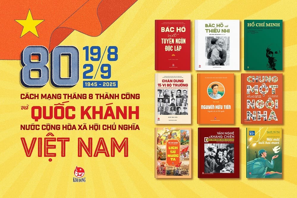 Kim Dong Publishing House introduces a special collection of publications on the occasion of the 80th anniversary of National Day on September 2. Photo: Publishing House
