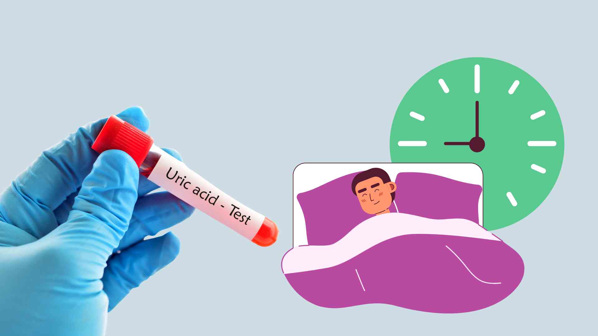 Uric acid in the blood tends to increase at night and during sleep. Graphic photo: Hoang Loc