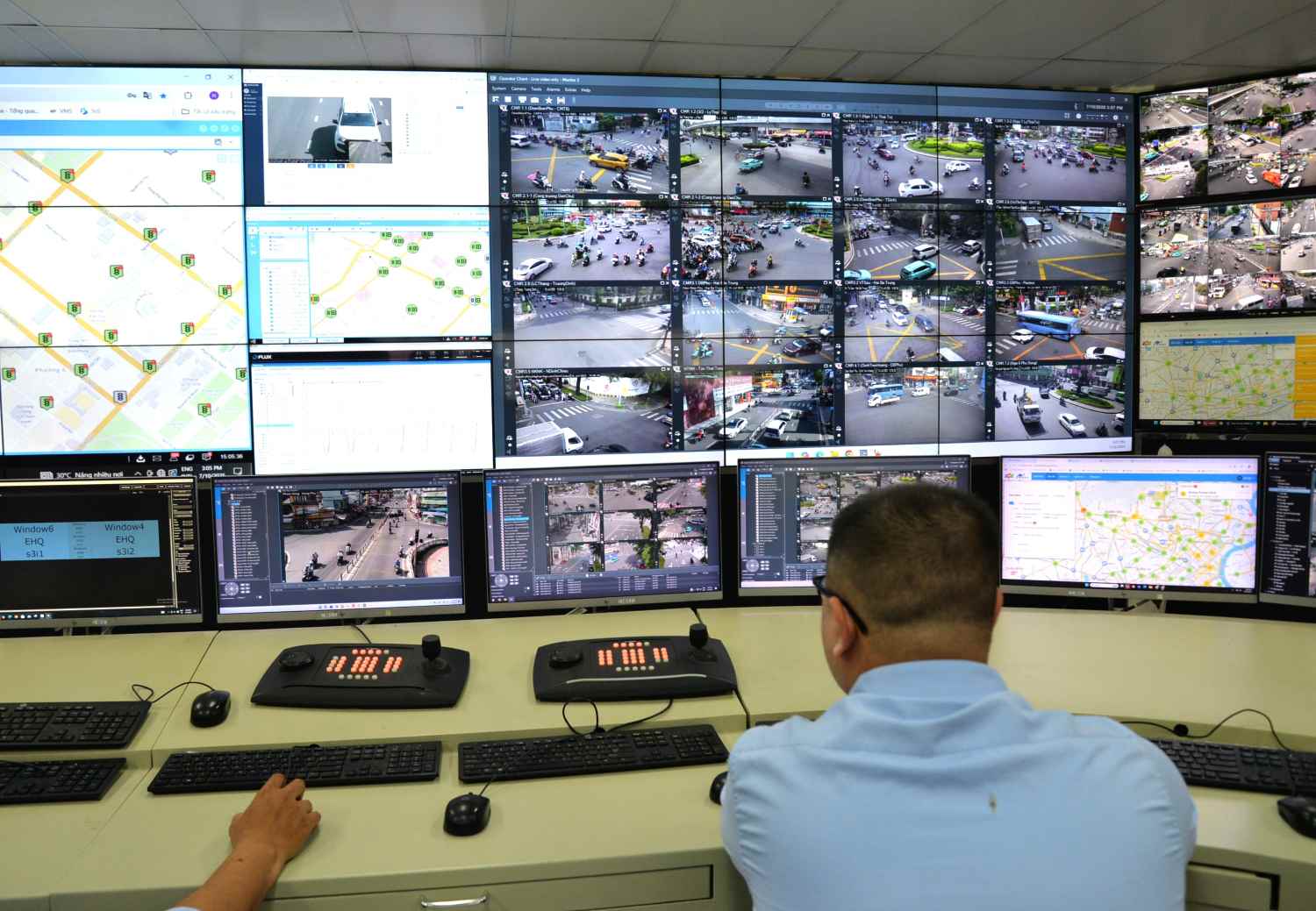 The camera of the Ho Chi Minh City Urban Traffic Management Center recorded the violation and transferred the data to the Traffic Police for handling. Photo: Minh Quan