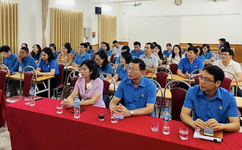 Delegates at the conference on training on trade union work. Photo: Hai Phong Trade Union