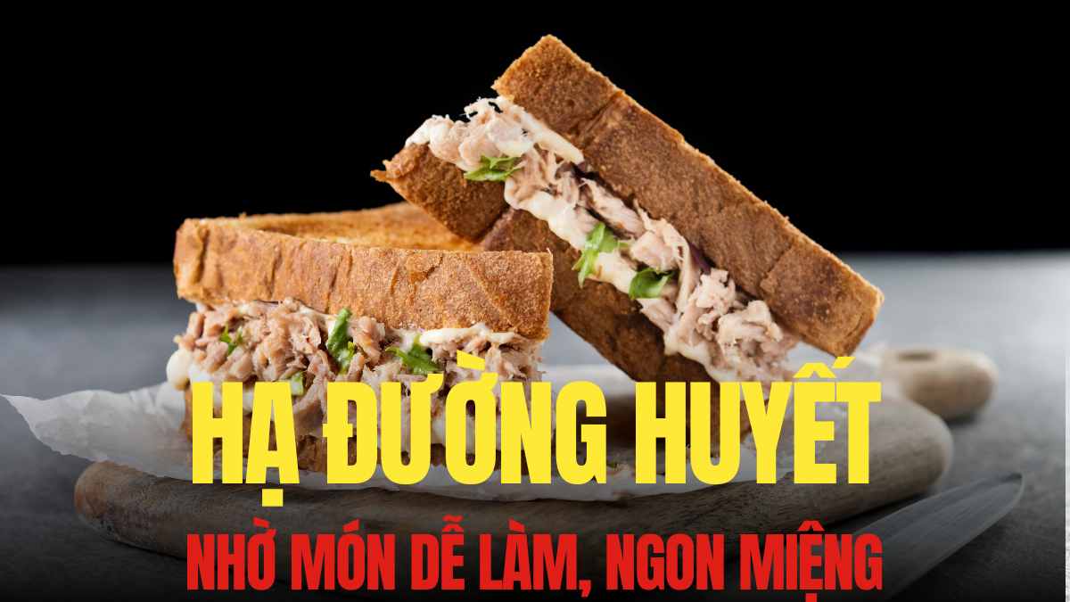 Black bread, tuna and lettuce are considered a combo that is both delicious and helps lower blood sugar. Graphics: Tra My