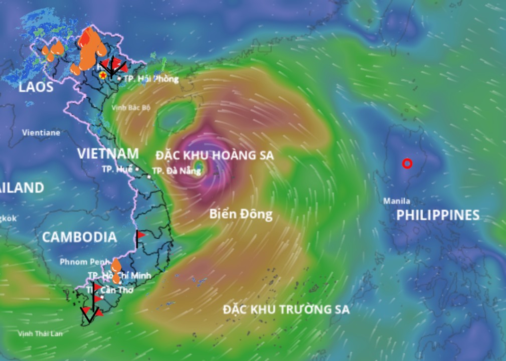 Forecast of the number of storms and tropical depressions expected to appear in the East Sea in the next month