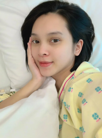 Quynh Luong sau sinh con thu hai. Anh chup man hinh
