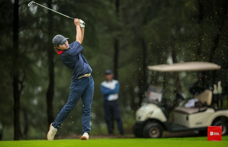 Golf player Le Chuc An played well at this year's National Championship. Photo: Nhu Y