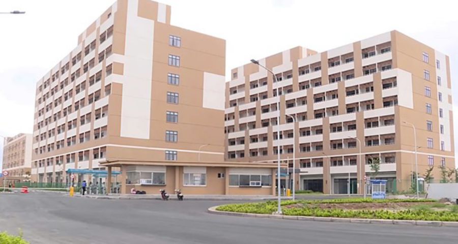 Khu ký túc xá Công ty Pegatron mới hình thành tại Hải Phòng. Ảnh: Băng Tâm