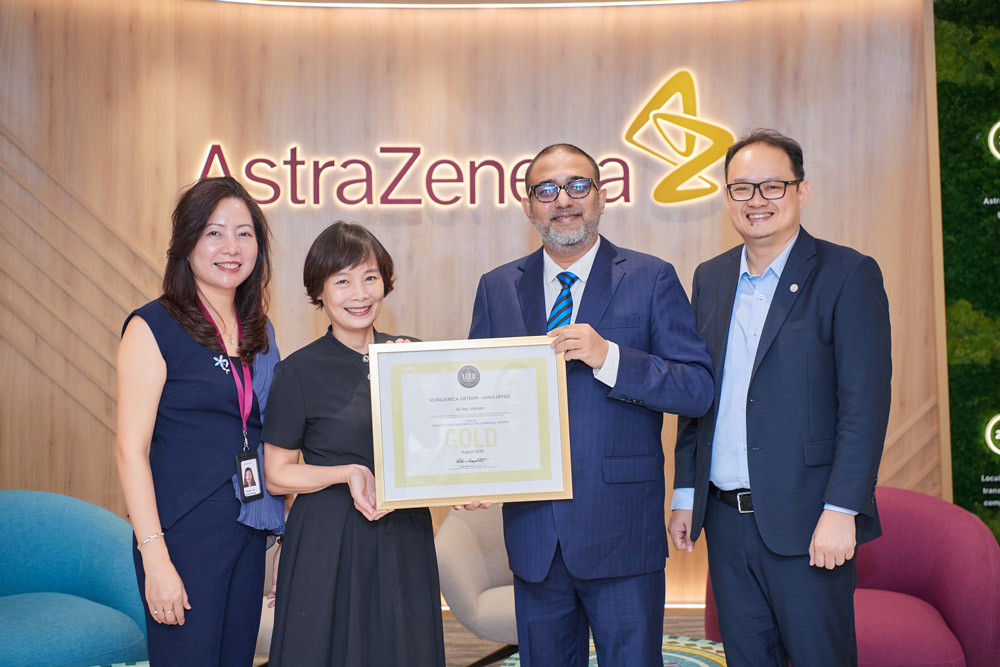 AstraZeneca Vietnam is the first inventive pharmaceutical company to be awarded LEED Gold certification in Vietnam. Photo: Provided by the enterprise