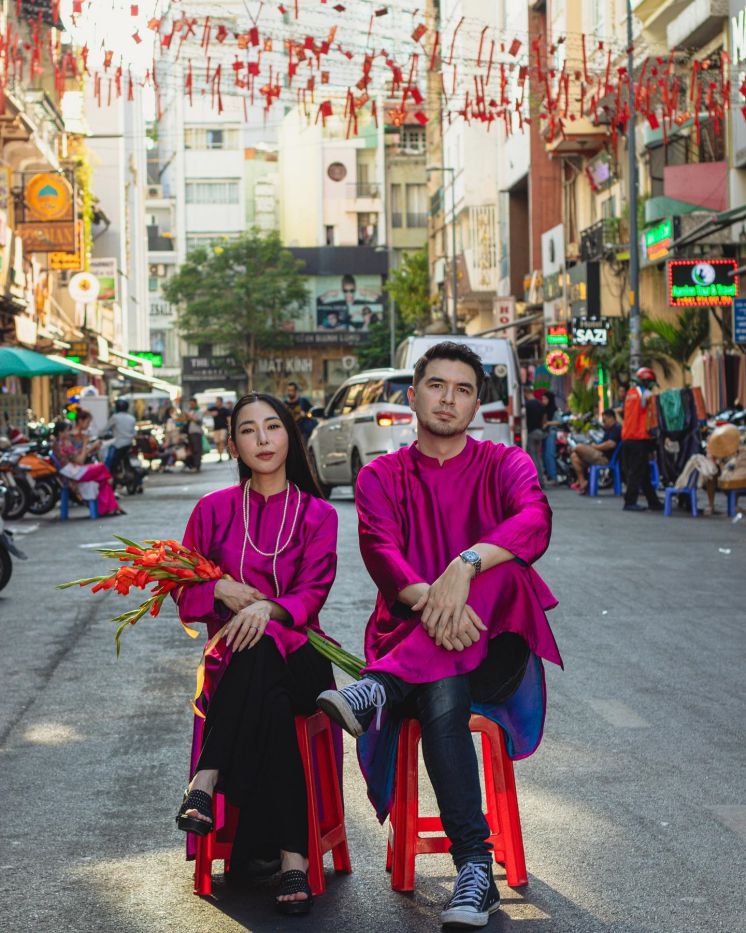 Vo chong chu quan Kiki Phung. Anh: Nhan vat cung cap
