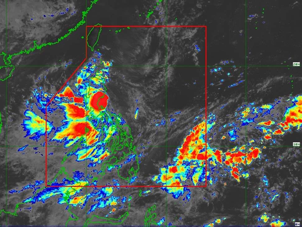 열대 저기압 이산은 8월 23일 동해로 진입하여 제5호 태풍이 될 것으로 예상됩니다. 사진: PAGASA
