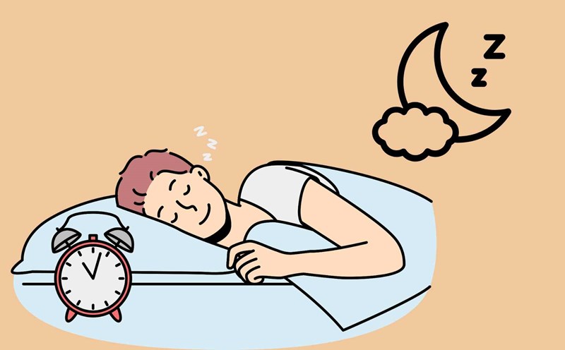 Habits help improve insomnia. Graphic photo: Hoang Loc