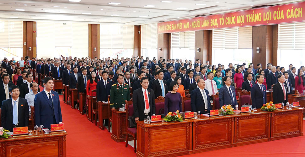 The Gia Lai Provincial People's Committee Party Committee held the 1st Congress of Delegates for the 2025-2030 term. Photo: Huy Phuc