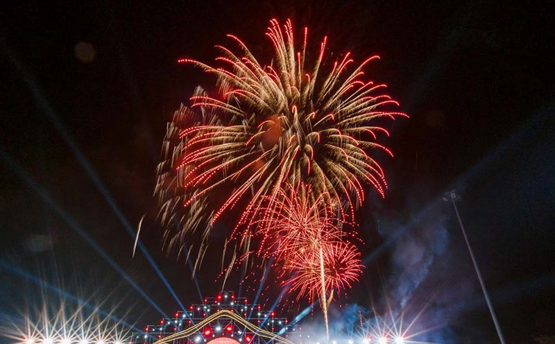 Tay Ninh will have 2 locations to organize fireworks displays on the occasion of National Day 2.9. Photo: Nguyen Tien
