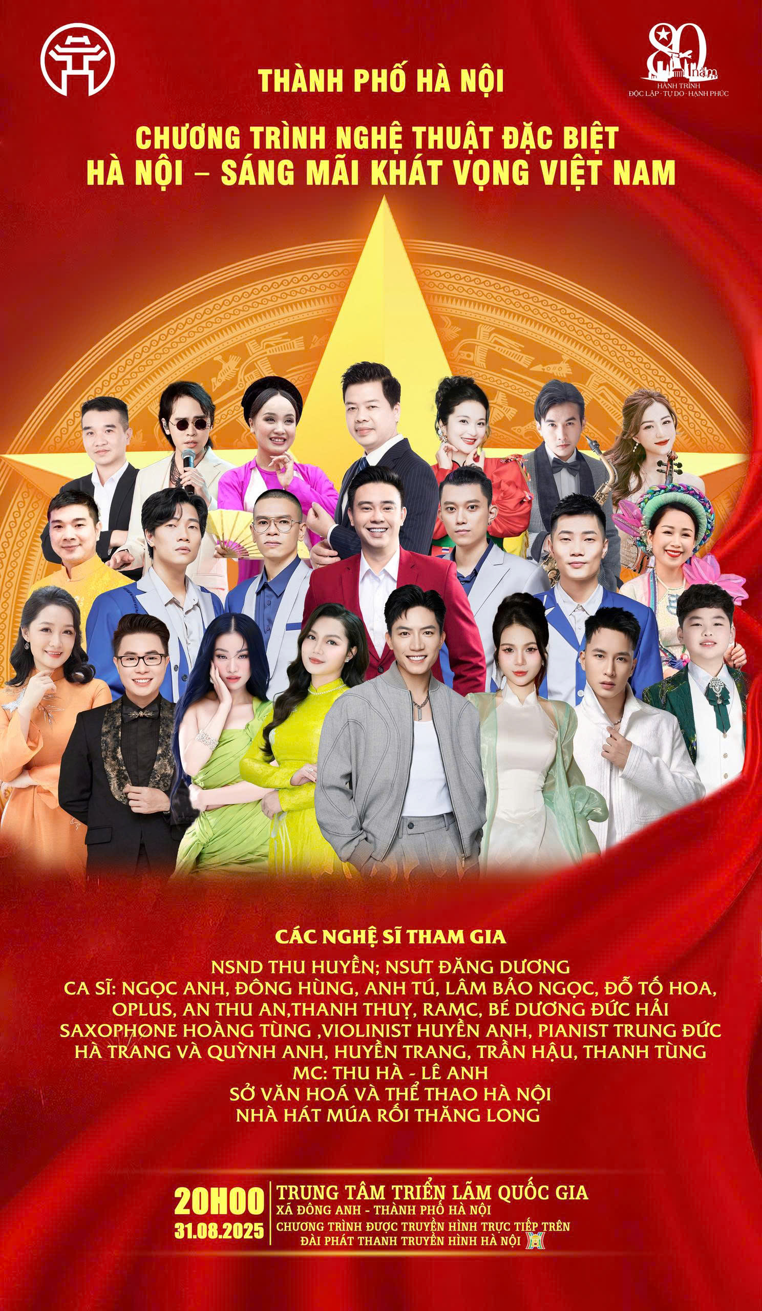 Chuong trinh nghe thuat dac biet “Ha Noi - Sang mai khat vong Viet Nam”. So Van hoa The thao