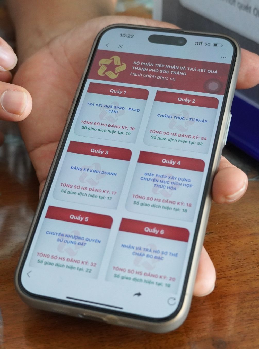 Through Zalo, people in Phu Loi ward (Can Tho city) can get a phone number online at home, monitoring the number of people completing administrative procedures. Photo: Phuong Anh