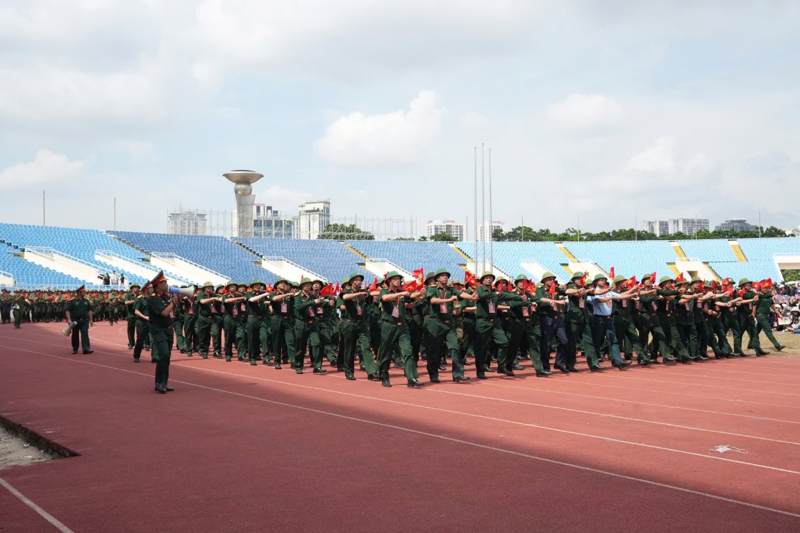 Cac khoi hop luyen chieu 22.8. Anh: Huu Chanh 