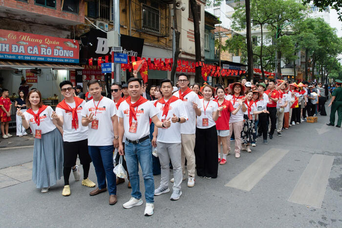 Khoi kieu bao tham gia buoi tong hop luyen dieu binh, dieu hanh lan 1 phuc vu Le ky niem 80 nam Cach mang thang Tam thanh cong va Quoc khanh 2.9. Anh: Uy ban nha nuoc ve nguoi Viet Nam o nuoc ngoai