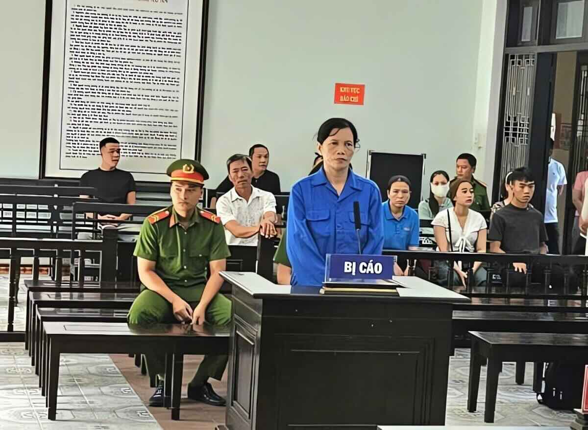 Bị cáo Phan Thị Hồng Vân lĩnh 17 năm tù về tội lừa đảo chiếm đoạt tài sản. Ảnh: N. Minh.