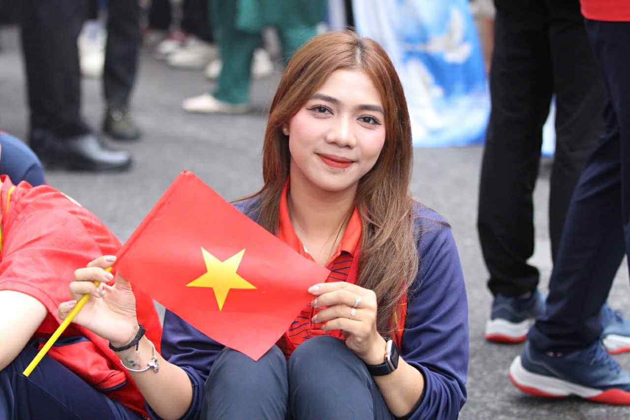 Van dong vien Thanh Nhi cua doi tuyen ban cung Viet Nam. Anh: Huyen Chi