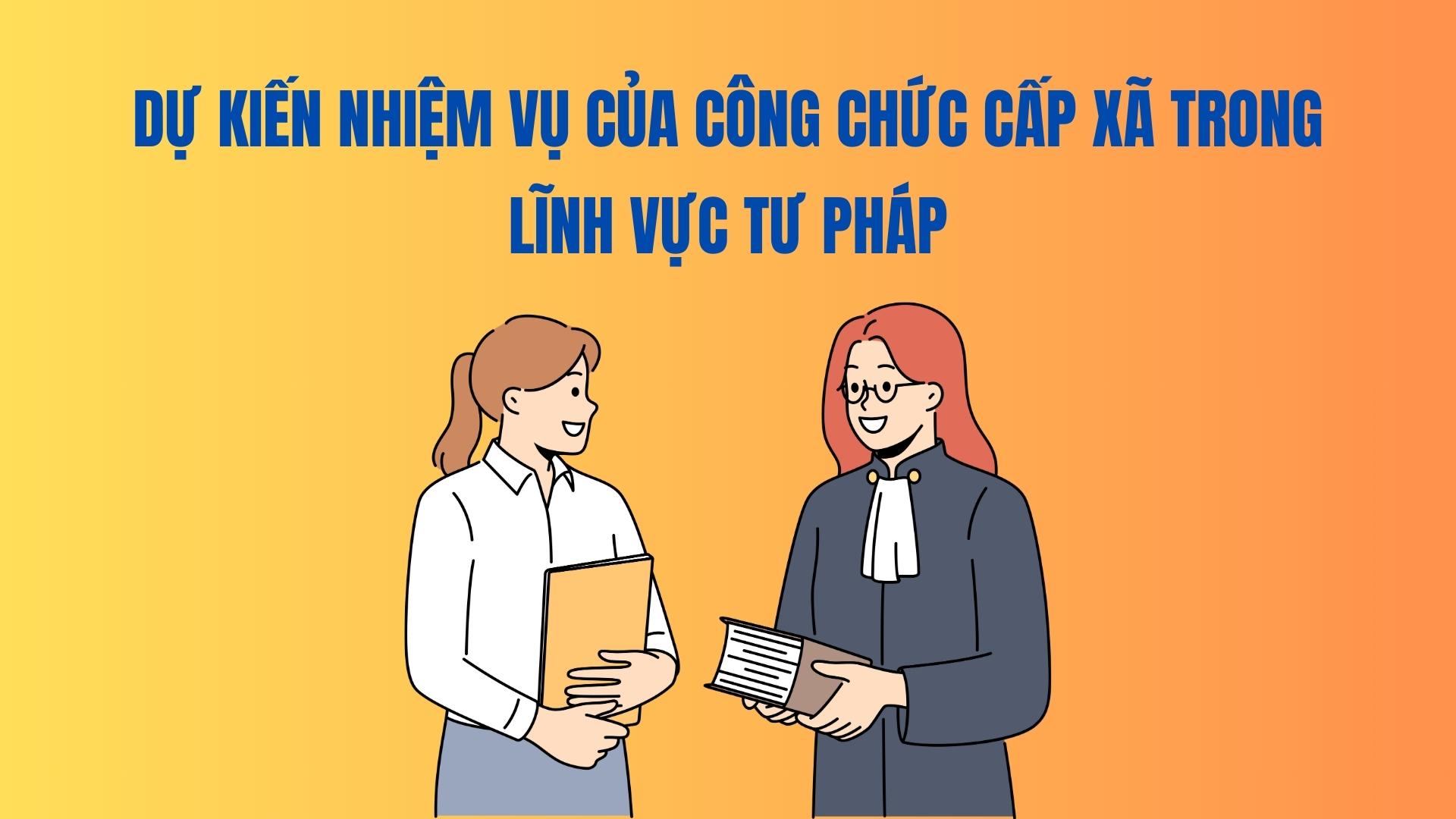 Expected tasks of commune-level civil servants in the judicial sector