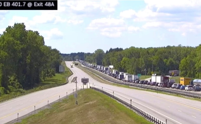 The route where the bus accident occurred. Photo: NYS Thruway Authority