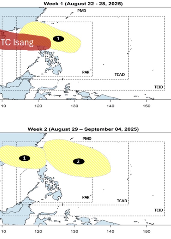 Du bao ap thap vao Bien Dong ngay sau bao so 5 Kajiki. Anh: PAGASA