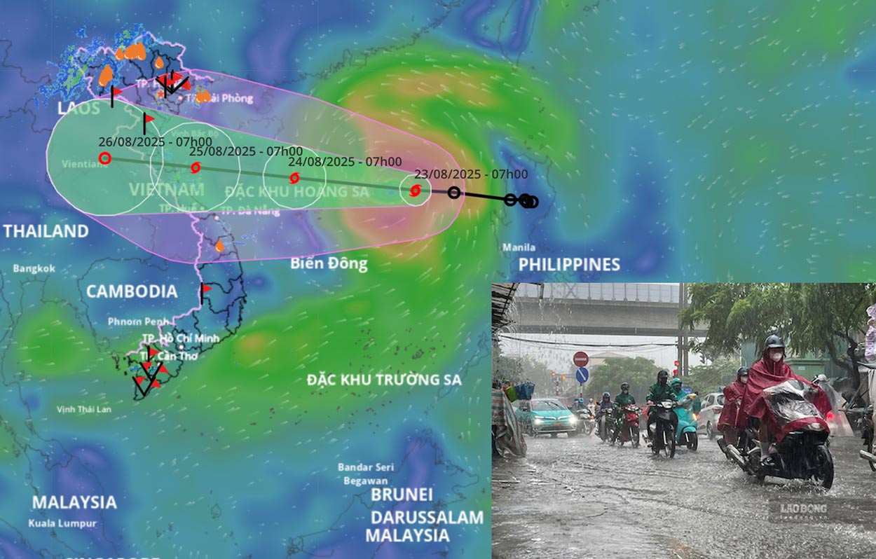 Storm No. 5 Kajiki is about to strengthen to level 14, forecast path in the next 24 hours