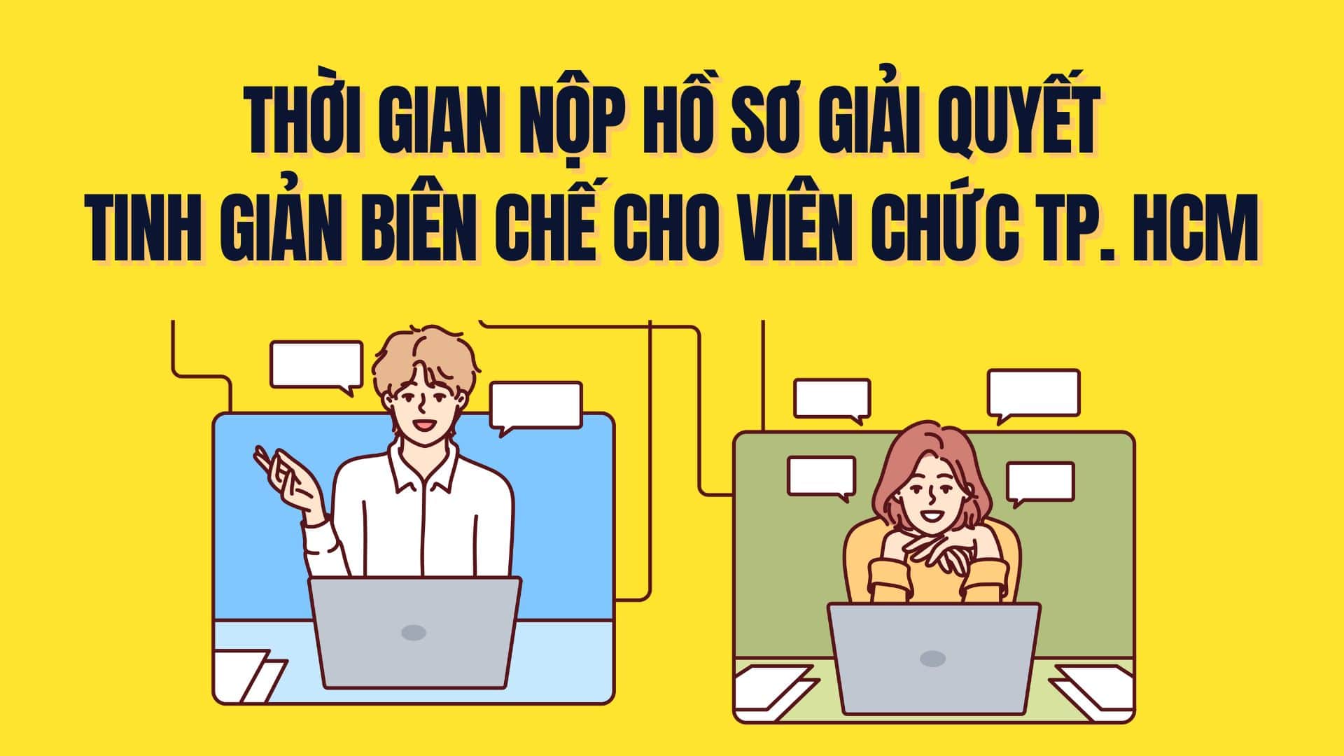 Time to submit documents to resolve staff streamlining for civil servants and public employees in Ho Chi Minh City. Graphics: Tra My