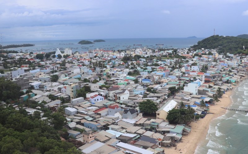 Construccion de la zona especial de Phu Quoc en una unidad modelo en seguridad orden y civilizacion urbana. Foto: Nam Phuong