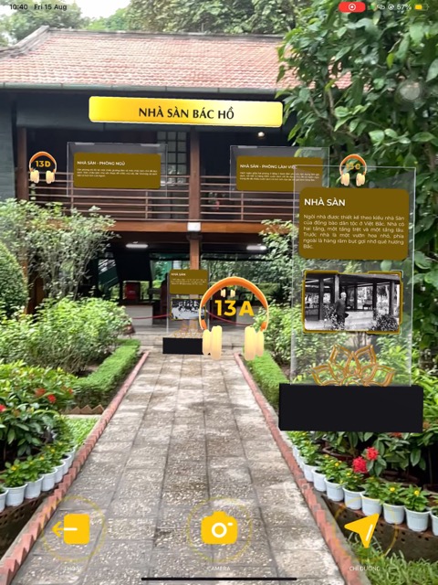 Bang thong tin, thuyet minh duoc gan chinh xac khong gian thuc te. Anh: Viettel
