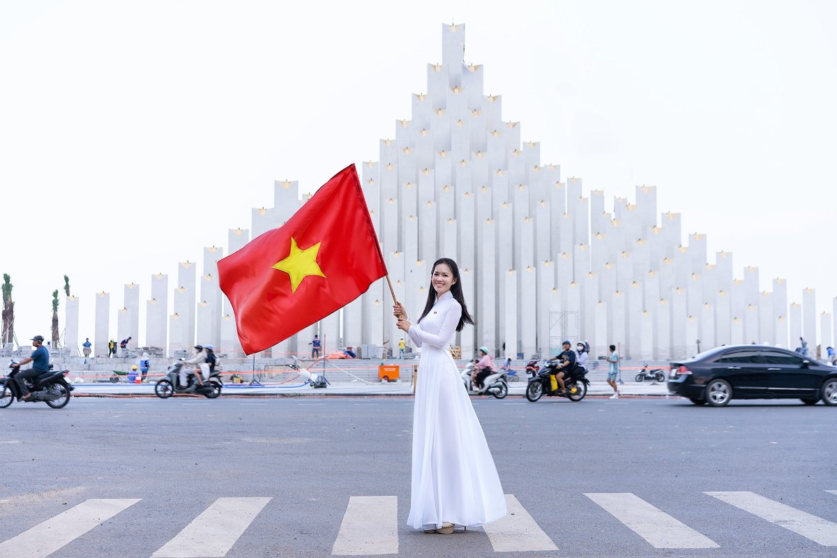 Check-in-Trend im Tam Thang Tower in Vung Tau zur Feier des Nationalfeiertags am 2. September