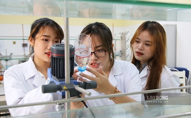 Each subject with more than 9 points will be awarded the medical major. Photo: Pham Dong